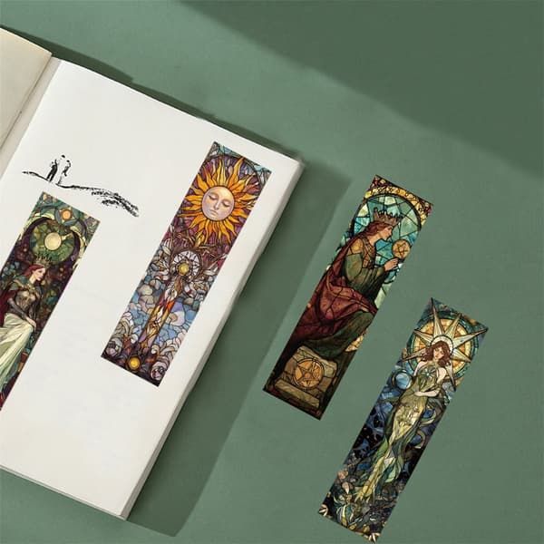 Tarot-tema bogmærker 6x1,5 tommer til bogelskere, læsere, forfattere, lærere, studerende