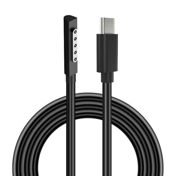 Surface Connect til USB C Opladerkabel til Surface Pro 1 2RT Computer Magnetisk Stik Strømforsyningskabel
