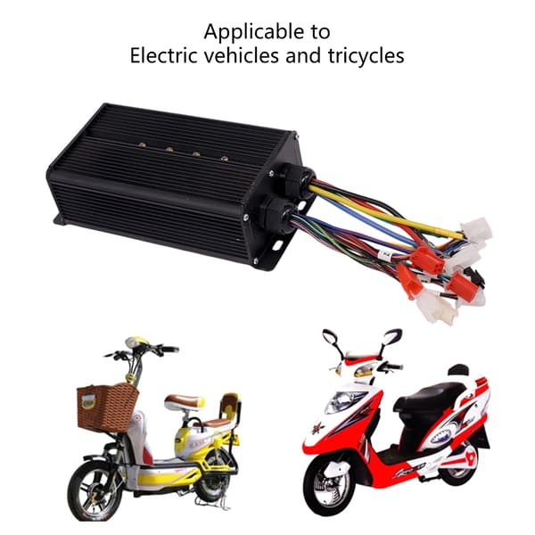 18 Rørs Motor Kontroller 48V-64V 22A-25A Utgang Vanntett For E-sykkel E-scooter Silver