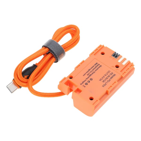 LPE6 Dummy Batteri USB C Kobler Adapterledning til R5 60D 80D 70D 90D 5DIV