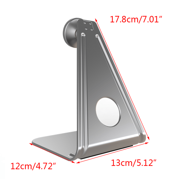 L-formad magnetisk tabletthållare 360° rotation stationär platt datortelefonstöd med magnetisk elektrostatisk film