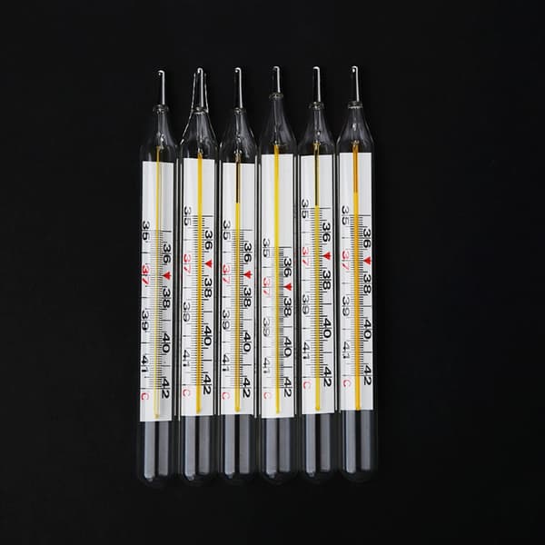 til Mercury Glas Termometer Stor Skærm Klinisk Temperatur