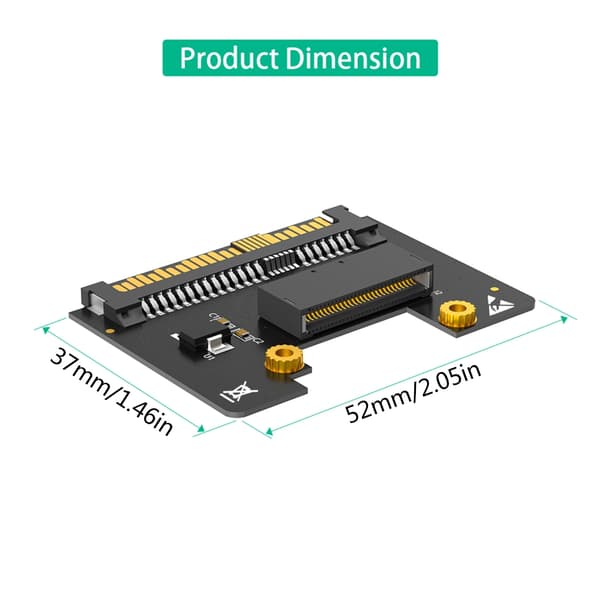 EDSFF NVMe SSD'er til SFF-8639 U2'er SSD'er Adapterkort til Data Storage Eksperter