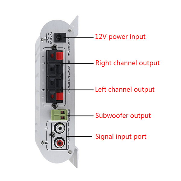 Digital Hi-Fi power Ljudkabel 2.1CH 40W 2x20W Digital Subwoofer Stereo- Audio Player
