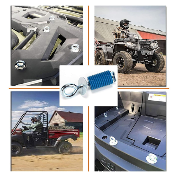 Päivitetyt ATV-ankkurit Lock & Ride -nuppikiinnikkeet Helppo asennus