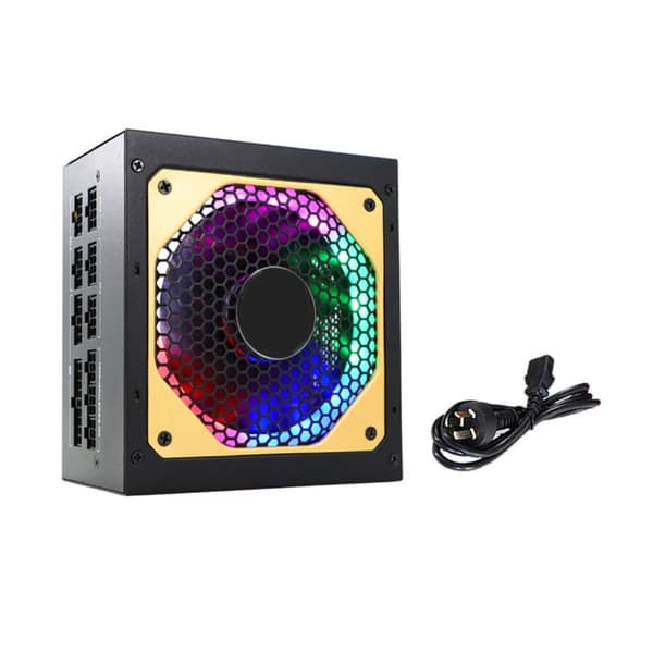 850W Stasjonær Datamaskin Strømforsyning Gaming Stille LED Vifte Strømforsyningsenhet