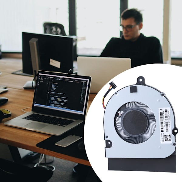 Pålidelig køleventilator til ThinkBook L15 Notebook Forebygger Overophedning