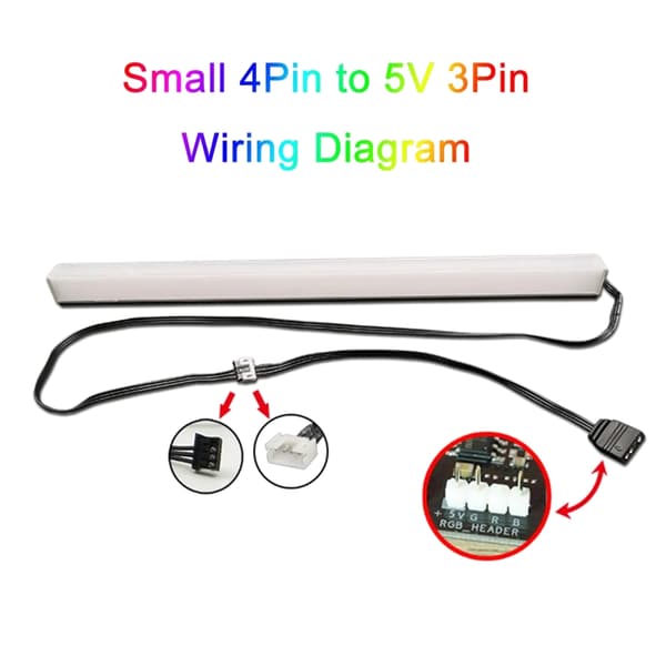 Hovedkort ARGB SYNC Splitter 4Pin ARGB til 5V 3Pin ARGB Sync Hub Overføring