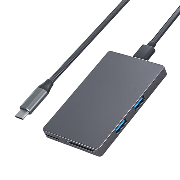 USB C Hubb 6-i-1 med USB3.0x2 Multiport Adapter För Typ C Bärbara Datorer Surfplattor