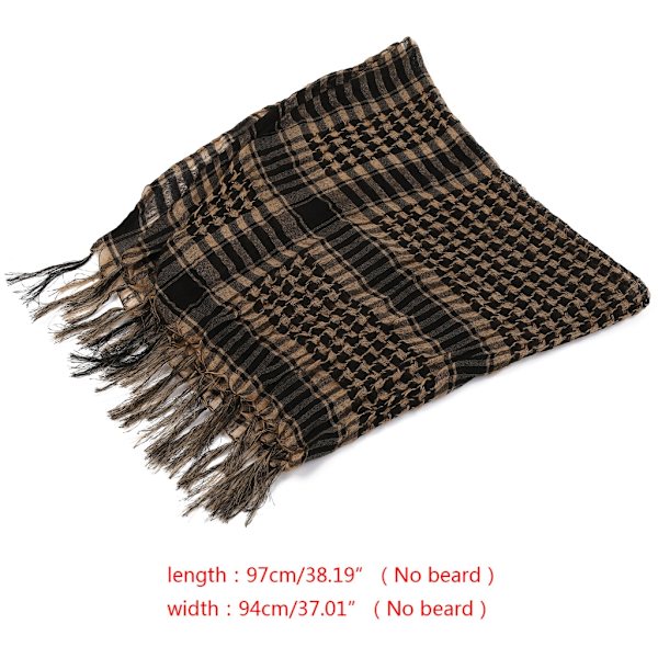 Military Keffiyeh Arab Scarf Jakt Cykelsjal för Head Wrap Army Camo Mud Color