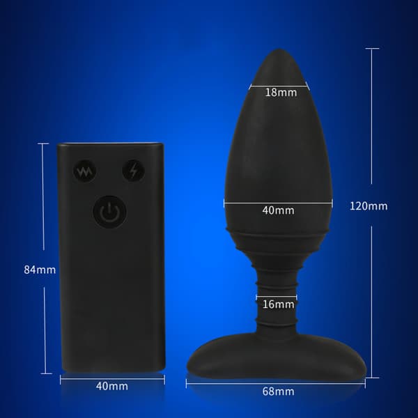 Electro Shock Anal Massager Butt Plug Prostata Elektrisk Stimulation Anal Legetøj