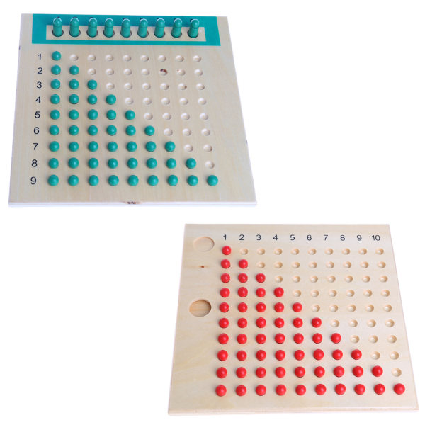 Montessori Matematik Material Multiplikation Bead Board Pedagogiska leksaker Kid