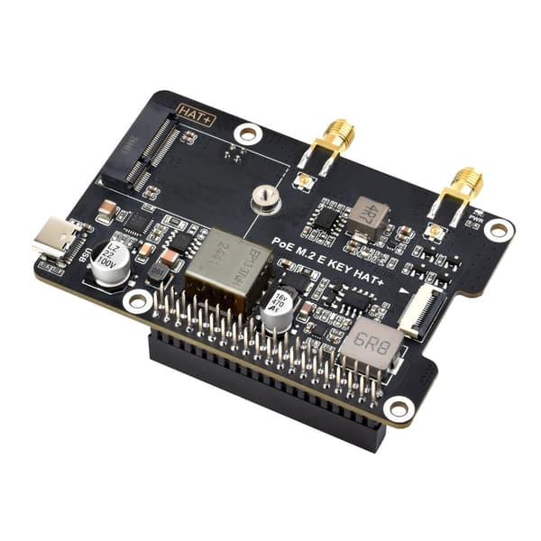 PCIe til M.2 E KEY Power Over Ethernet Bluetooth-kompatibelt utvidelseskort for RPI 5