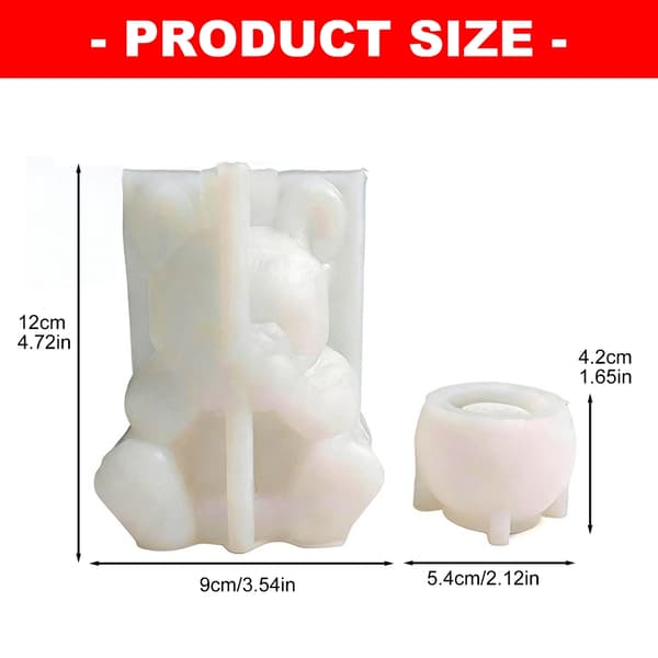 Charm Dog Silikonform Perfekt för DIY-konst och presenttillverkning