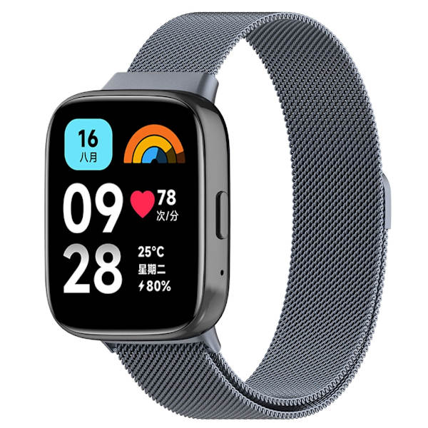Rostfritt armband för watch 3 Active/Lite Magnetisk Armbandsbyte anti-scratch Armband Quick Release Band Bälte Gold