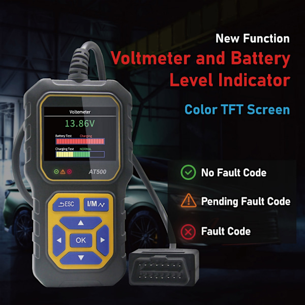 Automotive Kode Leser Full System Diagnostisk Verktøy OBDII & EOBD Kode Skanner