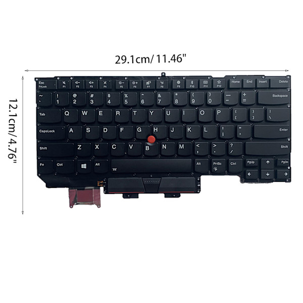 US Layout Engelskt tangentbord för bärbar dator med pekare & bakgrundsbelyst ersättning för ThinkpadX1 Carbon 5th Gen 5 2017 Laptop