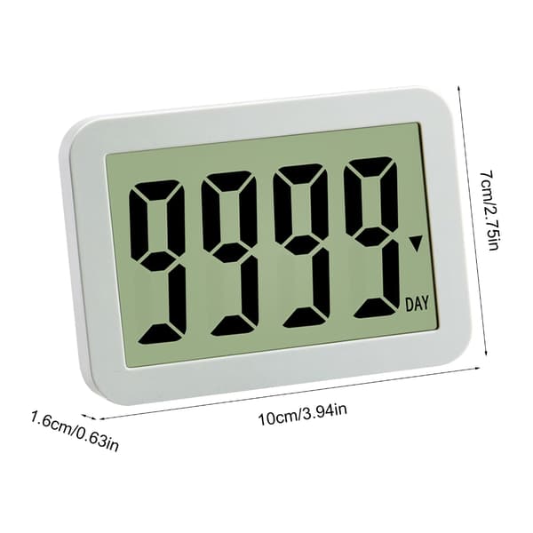 9999-dages nedtællingstimer med magnetisk bagside Elektronisk nedtællingstimer