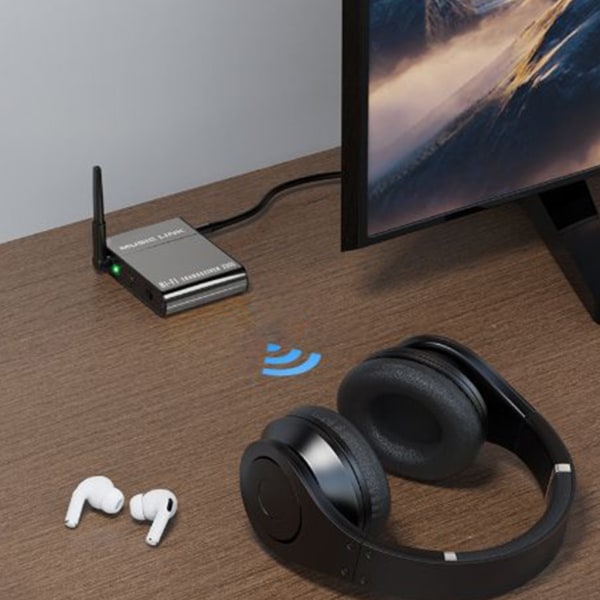 Bluetooth-kompatibel 5.2-mottagare för hemstereo Hifi Musik Streaming HiFi trådlös adapter Låg latens långa räckvidder Gold