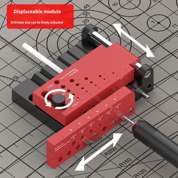 Posisjoneringsstasjon for runde aluminiumsstenger for modellhobby runde stenger