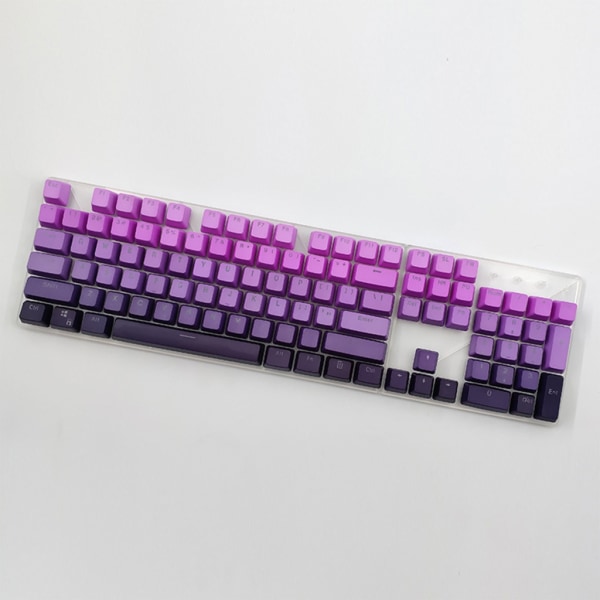 PBT GradientRainbow Keycaps Anpassningsbara bakgrundsbelysta Keycap Set OEM-profil för mekaniska tangentbord 104Keys E