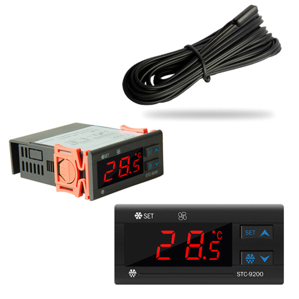 Digital Display PID Temperaturregulatorer Termostat Regulator 220VAC 50Hz K Sensor Termoelement för Kylskåp