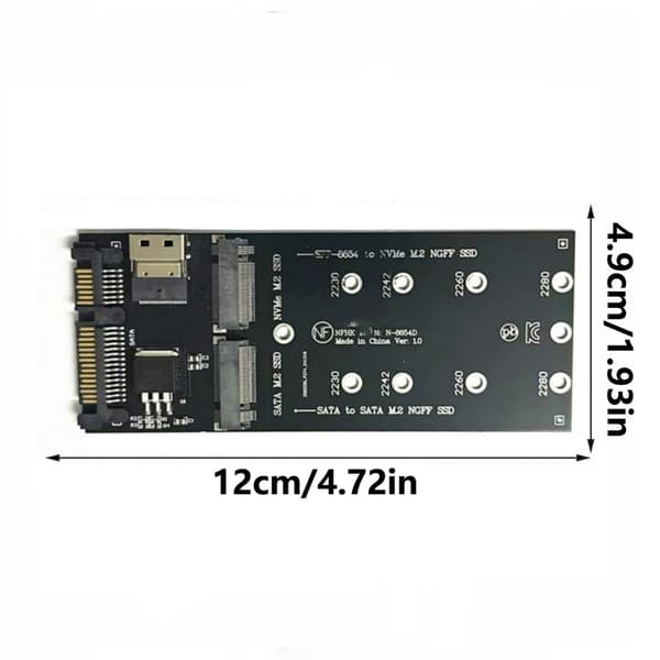 SFF-8654 til M.2 NVME Udvidelseskort 2 i 1 Adapter til Computerbundkort