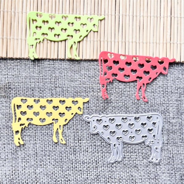 Cow Metal Cutting Dies Scrapbooking Stencil Die Cuts Kort Prägling DIY Fotoalbum Mall Form Hantverk 3342