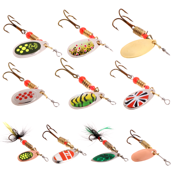 Fiskesked Lure Paljetter Paillette Metal Hard Bait Dubbel Diskant Krok Tackle C 4g