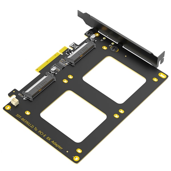 To SFF 8639 SSD'er til PCIe4.0 8X Interface Kort til Fleksibel Computer