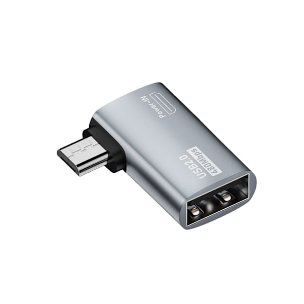 Micro USB Hane till USB Hona OTG Adapter USB Adaptrar Kompatibla för Telefoner eller Surfplattor som Stöder OTG-Funktion