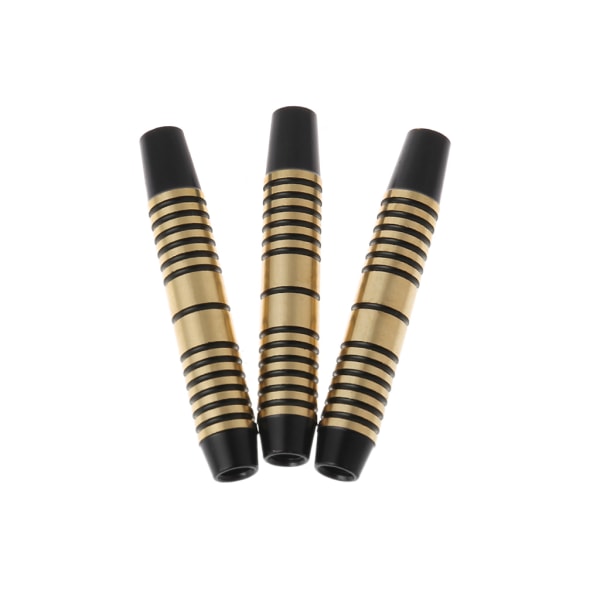 3 stycken svarta kopparpilar för ersättningspipor för dartpilar med mjuk spets och stålspetspilar 49 mm 16 g med 2BA gänga