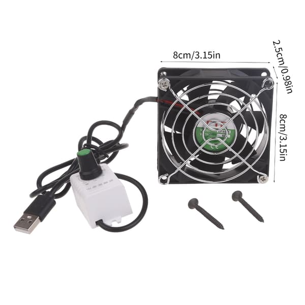 USB Køleventilator til Elektronikkøling - Kompakt og Kraftfuld Udstødningsventilator