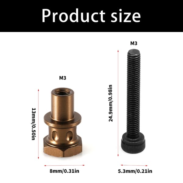 Universell passform 26 mm støtdempermodifikasjon for Kyosho MP10 MP11