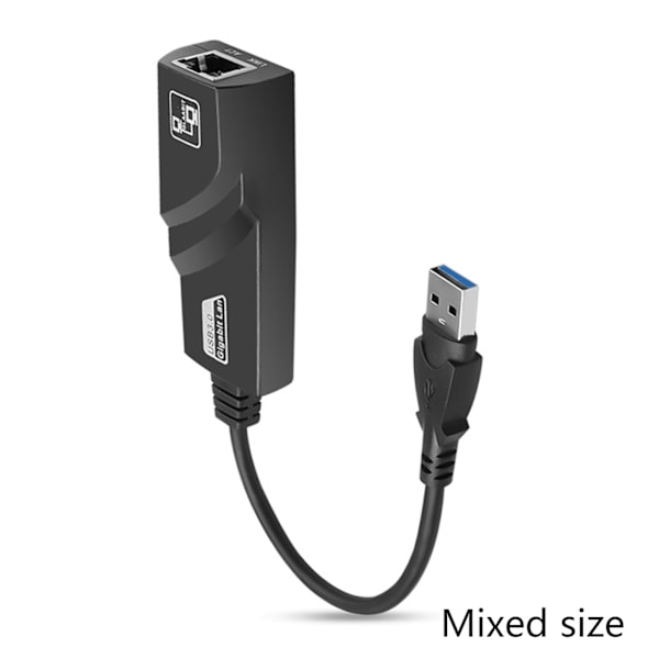 Ethernet Adapter Dock för dator USB 3.0 Ethernet Adapter till RJ45 Lan 10/100/1000Mbps nätverksadapter