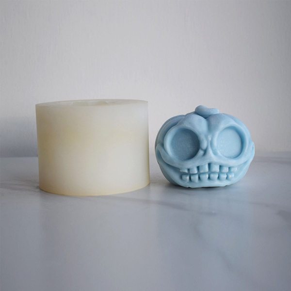 Form för pumpor huvudljus Unik aromterapi Gipsprydnad Form Halloween ögonpumpor Form B