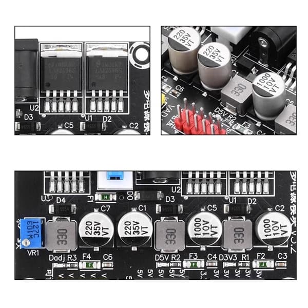 Adapter 7-25V til 3.3V/5V Regulator Elektronisk Elektrisitetsstabilisator