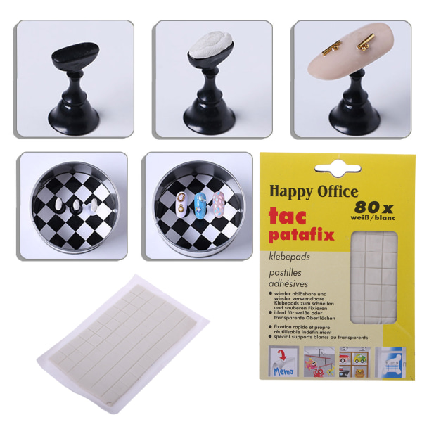 1 st Nail Art Tack-It Multi-Purpose självhäftande lim Clay Stick Care Plasticine Tips