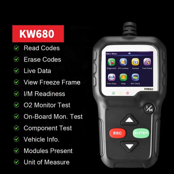 Universal OBD Kode Leser OBD2 Skanner Sjekk Motor Feil Diagnostisk Verktøy