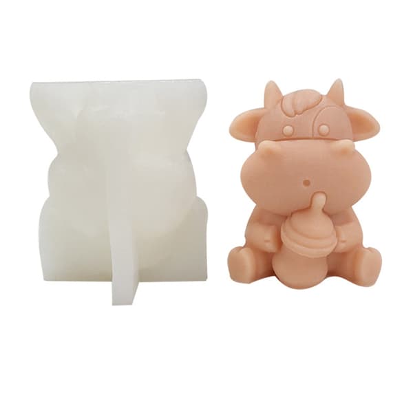 3D Ko-lysforme Støbeforme Silikoneform til Chokolade Dekorationer