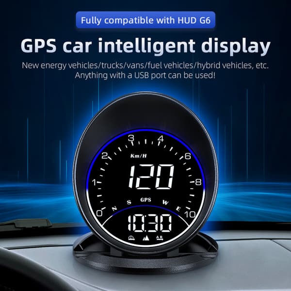 HUD Bil Head Up Display Hastighetsmätare Digitala Mätare Auto Trötthetskörning Remi