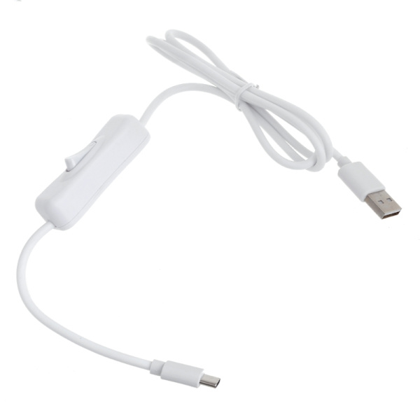 USB-C Datakabel med Switch Type-C USB2.0 Adapterledning USB til Type C Understøtter Hurtig Opladning og Dataoverførsel