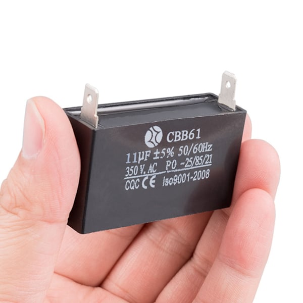 Kattotuulettimen kondensaattori CBB61 11uF/13uF 350V Käynnistyskondensaattori Kestävä Multicolor 13uF