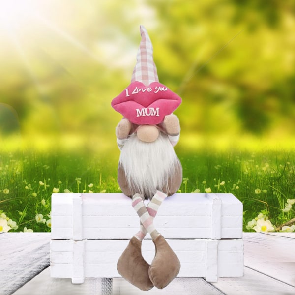 Mors dag Holiday Gnome Set | Svenska Tomte | Plysch skandinavisk nordisk Nisse null - Love