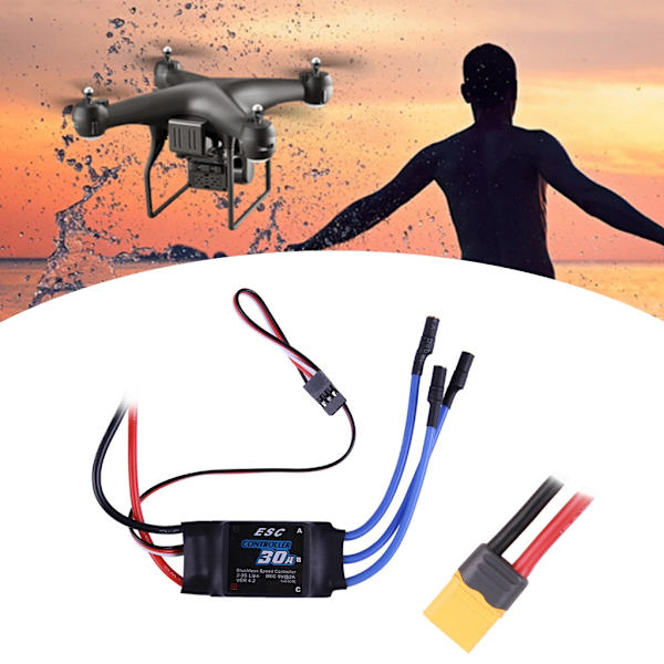 XXD 30A borstlös motorhastighetskontroll för helikopter Mini Quadcopter Drönare Tillbehör 30A welding XT60