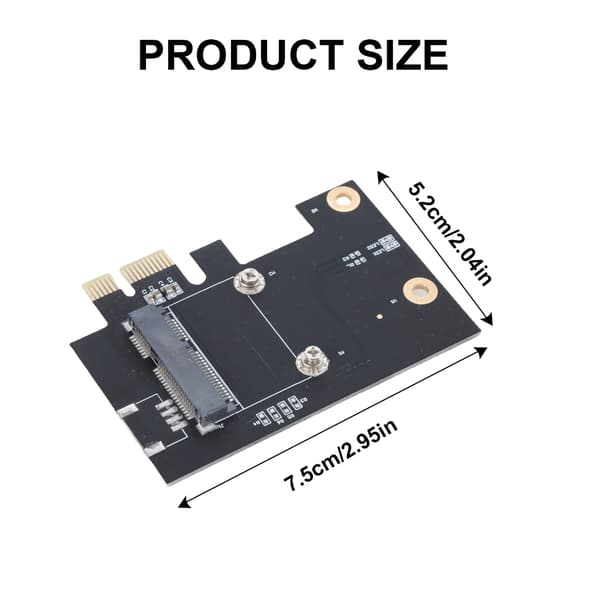 Halv Mini PCIE til PCIE X1 Adapterkort PC Desktop Konvertere Trådløst Kort