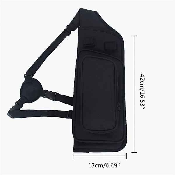 för Arrow Quiver Justerbar Archery Bag Hunting Back for Arrow Quiver Tube med ryggrem Bågskytte för Arrow för Case H B