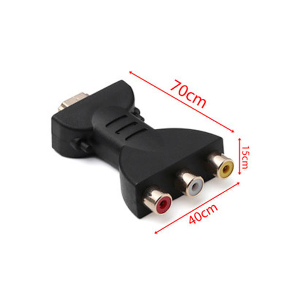Nytt för HDMI-omvandlare, för Rca Av/rgb/rc, High Defination Video Box 720x1080, Support Ntsc Pal, för HDMI-utgång