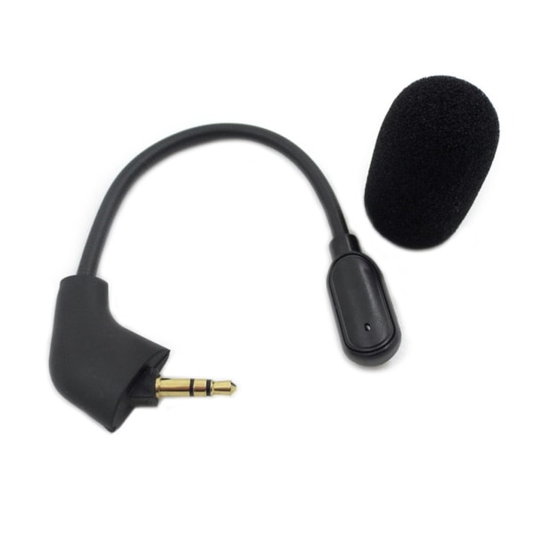 Ersättningsspelmikrofon 3,5 mm mikrofon för II Gaming Headset Hörlurar Böjbar 360 graders mikrofon 17 cm lång