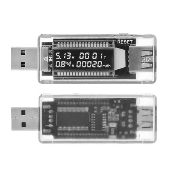 USB Strømtester Analysator Spenninger Amperemeter Måler For Billaderkabel
